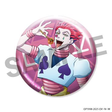 【ヒソカ】描き下ろしメタル缶バッジ