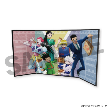 描き下ろしキャラクター三曲屏風